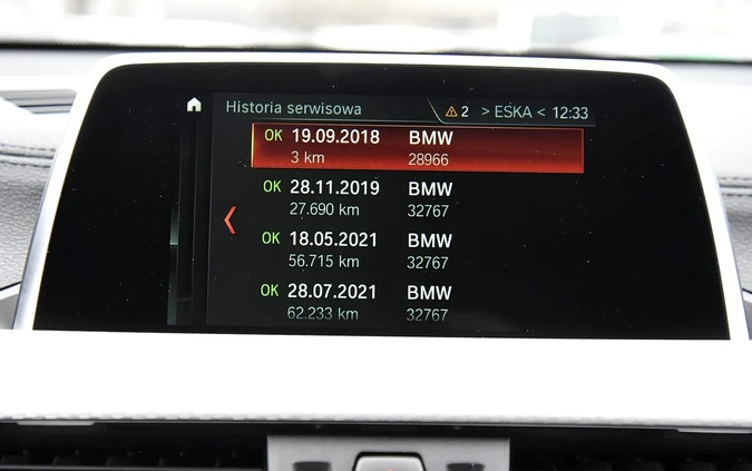 BMW X2 cena 110698 przebieg: 113669, rok produkcji 2018 z Siewierz małe 407